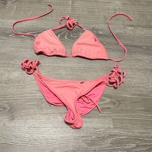 Doll swimwear - coral scrunch butt bikini